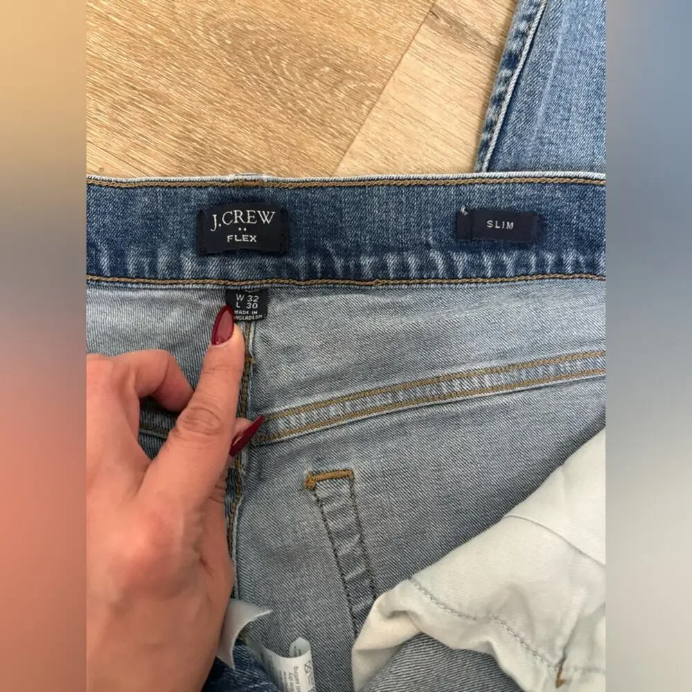 J.Crew Re-Imagined Slim Straight Jeans 32x30 Woman